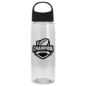 Garyline® Flair Tritan® Bottle with Oval Crest Lid - 26 oz. 2 Garyline® Flair Tritan® Bottle with Oval Crest Lid - 26 oz. 2