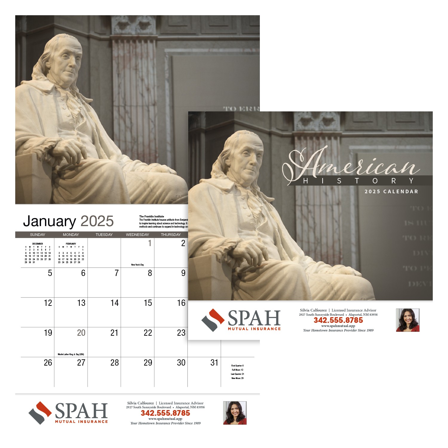 HotLine® Products American History Appointment Calendar - Stapled 2