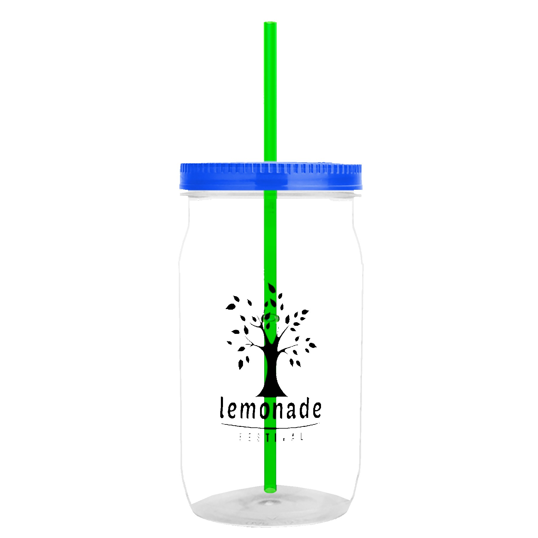 Garyline® Tritan® Mason Jar with Lid and Straw - 27 oz. 2