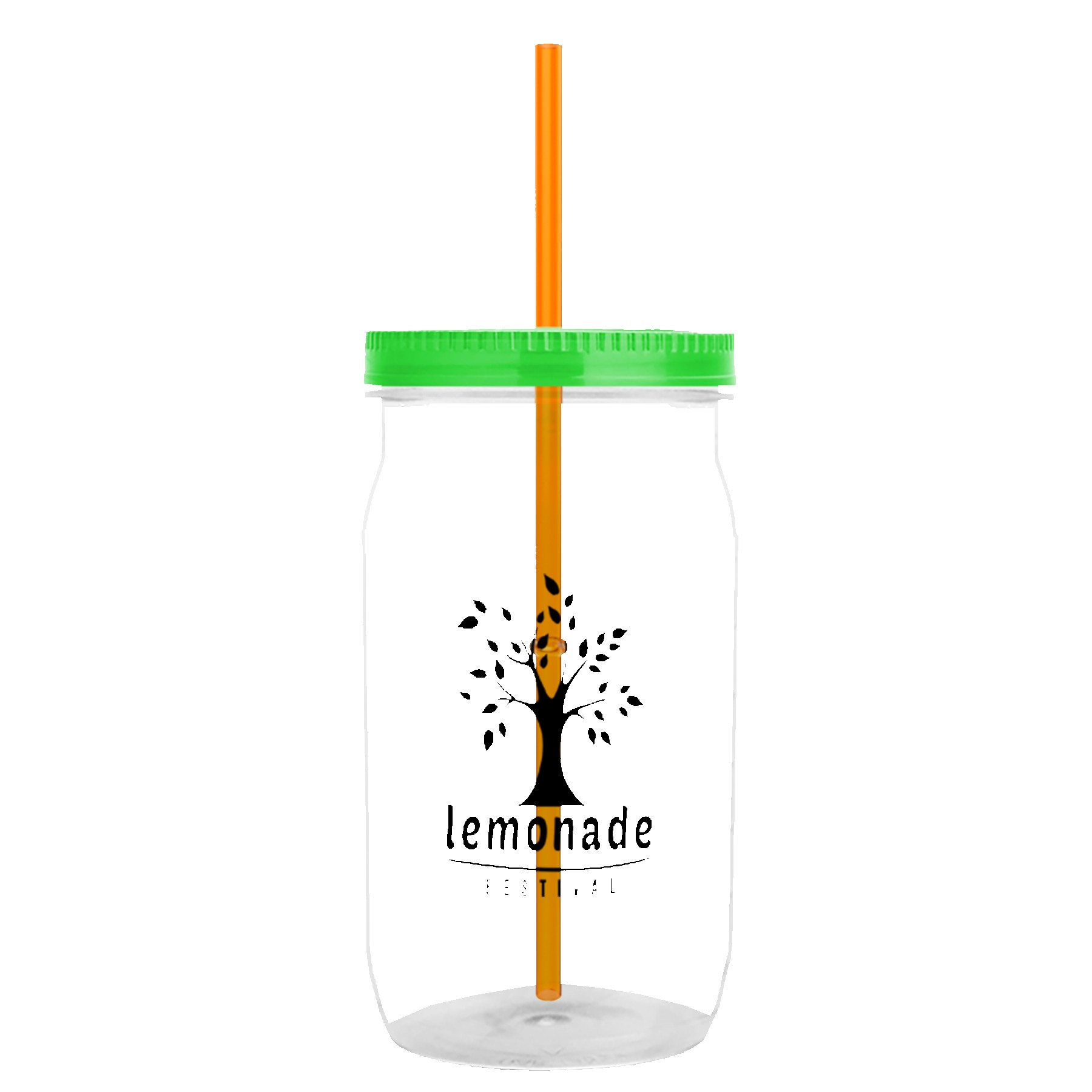 Garyline® Tritan® Mason Jar with Lid and Straw - 27 oz. 2