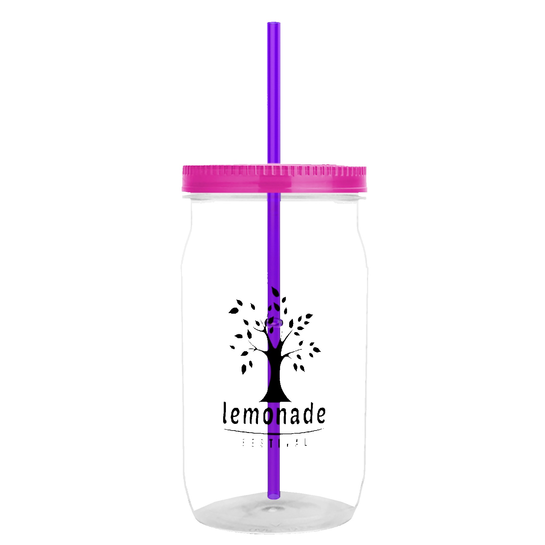 Garyline® Tritan® Mason Jar with Lid and Straw - 27 oz. 2
