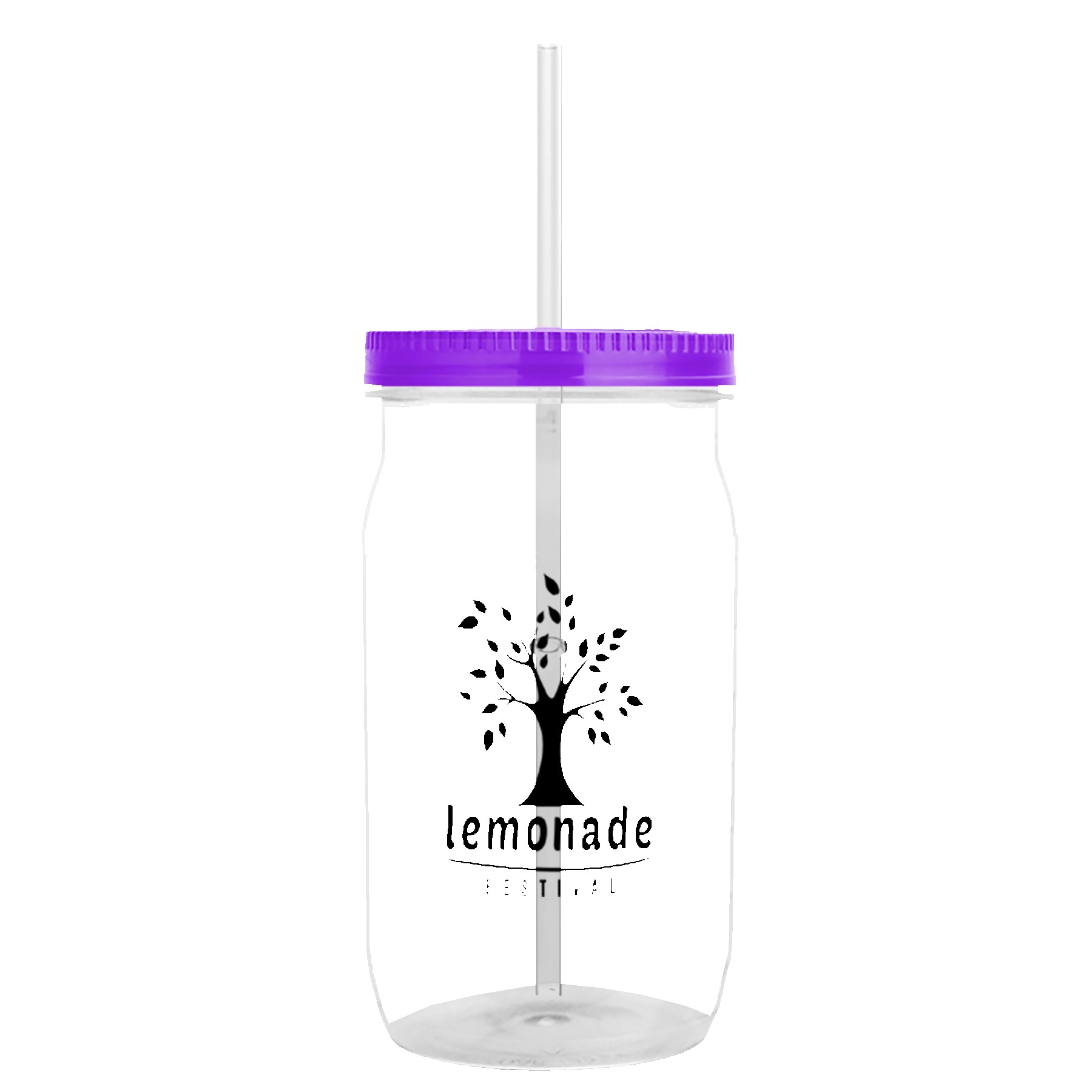 Garyline® Tritan® Mason Jar with Lid and Straw - 27 oz. 2