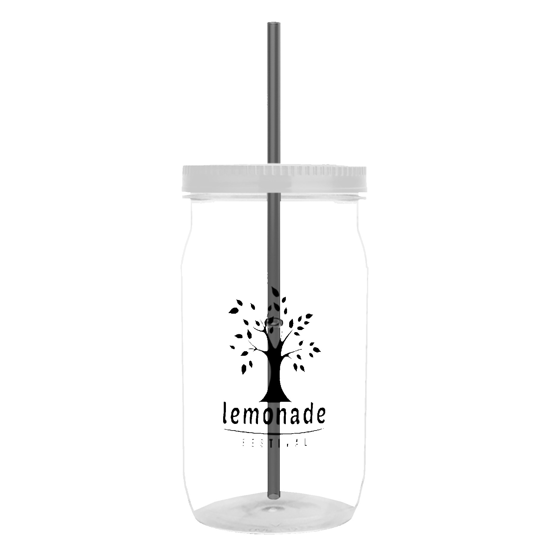 Garyline® Tritan® Mason Jar with Lid and Straw - 27 oz. 2