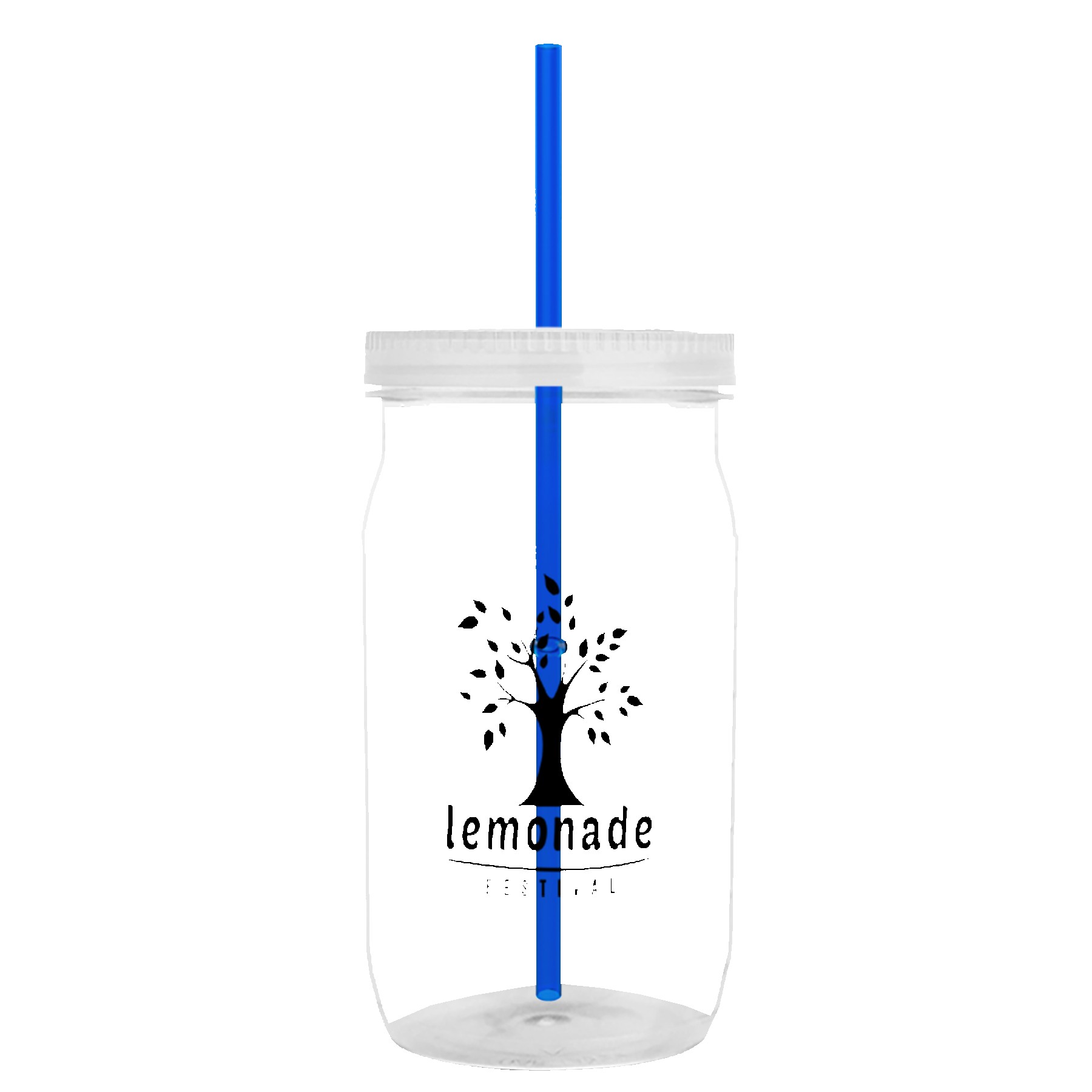 Garyline® Tritan® Mason Jar with Lid and Straw - 27 oz. 2