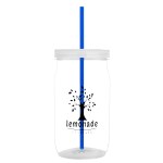 Garyline® Tritan® Mason Jar with Lid and Straw - 27 oz. - MJ27_clear_bottle_frost_lid_translucentblue_straw_1c.png Garyline® Tritan® Mason Jar with Lid and Straw - 27 oz. - MJ27_clear_bottle_frost_lid_translucentblue_straw_1c.png