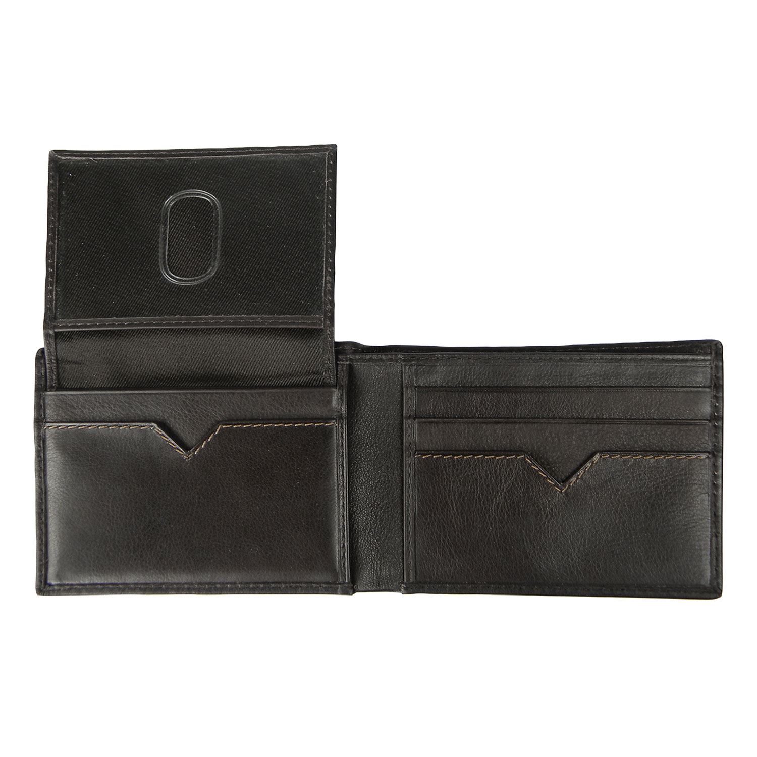 Andrew Philips® Leather Contrast Stitch Billfold Wallet 2