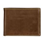 Andrew Philips® Leather Contrast Stitch Billfold Wallet - coffee brown Andrew Philips® Leather Contrast Stitch Billfold Wallet - coffee brown