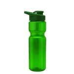 UpCycle - 28 Oz. Champion Transparent Sports Bottle with Drink Thru Lid - Green UpCycle - 28 Oz. Champion Transparent Sports Bottle with Drink Thru Lid - Green