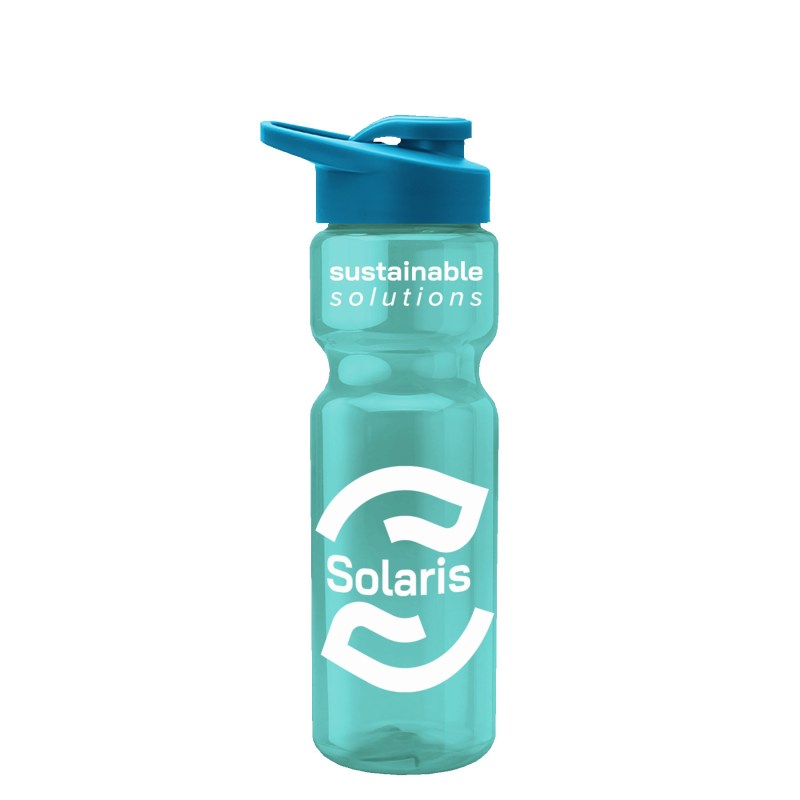 UpCycle - 28 Oz. Champion Transparent Sports Bottle with Drink Thru Lid 1 UpCycle - 28 Oz. Champion Transparent Sports Bottle with Drink Thru Lid 1