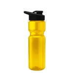 UpCycle - 28 Oz. Champion Transparent Sports Bottle with Drink Thru Lid - Yellow UpCycle - 28 Oz. Champion Transparent Sports Bottle with Drink Thru Lid - Yellow
