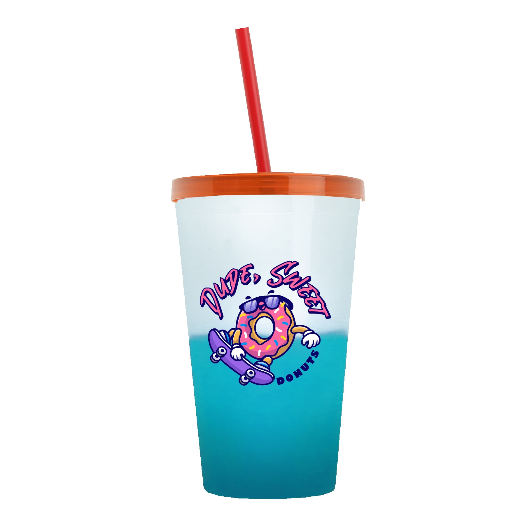 Garyline® Cups-on-the-Go Color-Changing Sport Sipper - 22 oz. 2