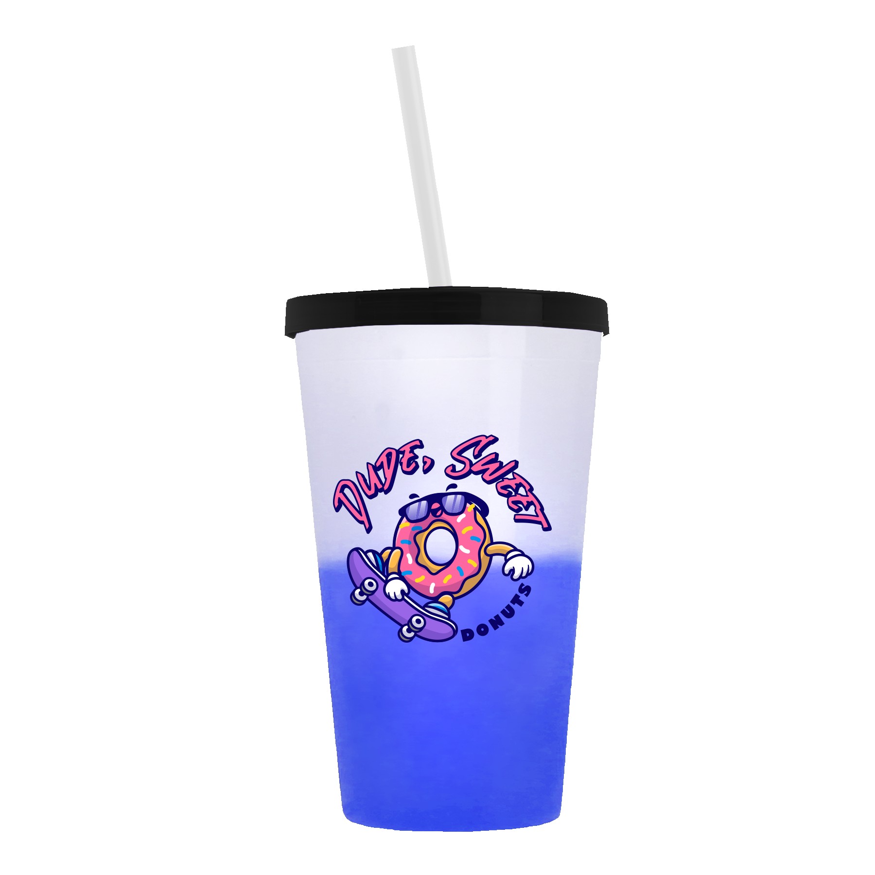 Garyline® Cups-on-the-Go Color-Changing Sport Sipper - 22 oz. 2