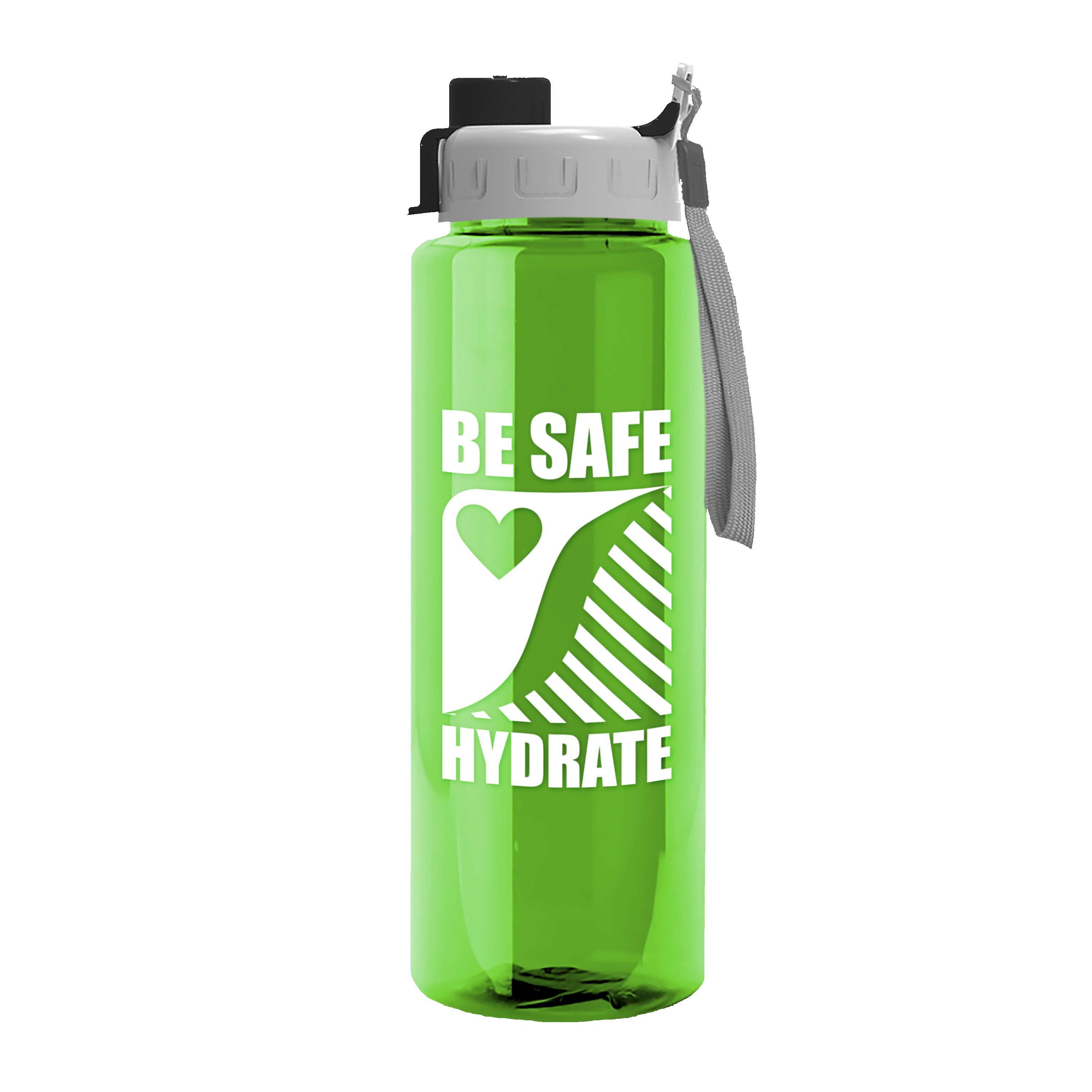 Garyline® Guzzler Bottle with Quick-Snap Lid - 32 oz. 2