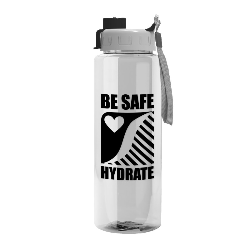 Garyline® Guzzler Bottle with Quick-Snap Lid - 32 oz. 2 Garyline® Guzzler Bottle with Quick-Snap Lid - 32 oz. 2