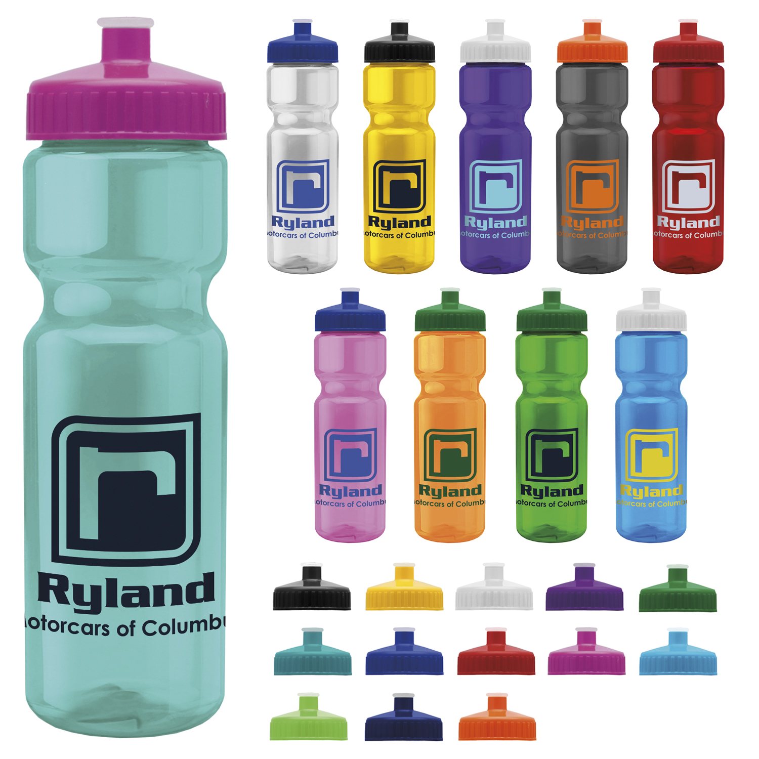 Garyline® Champ Transparent Color Bottle - 28 oz. 2