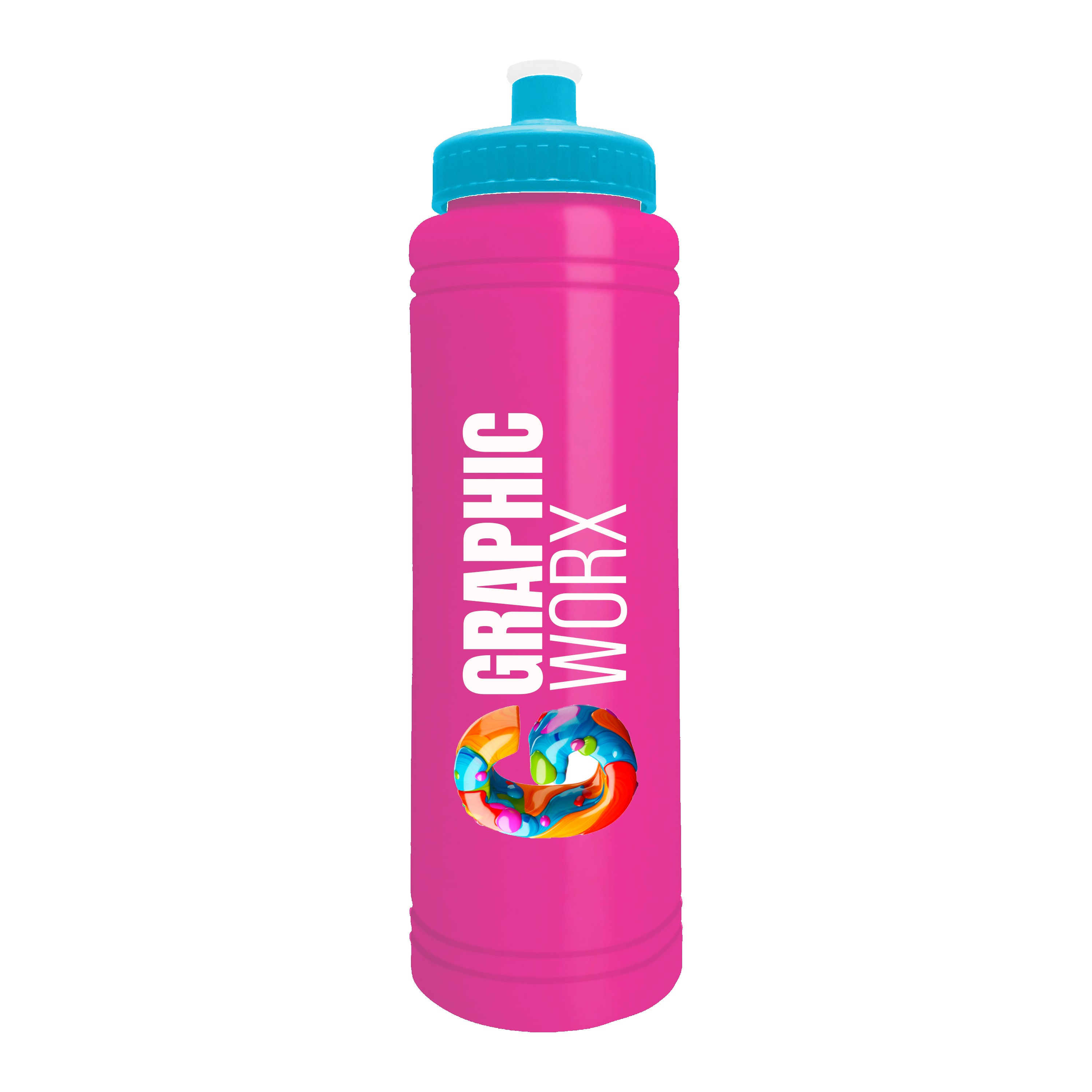 Garyline® Slim Line Bottle with Push-Pull Lid - 25 oz. 2