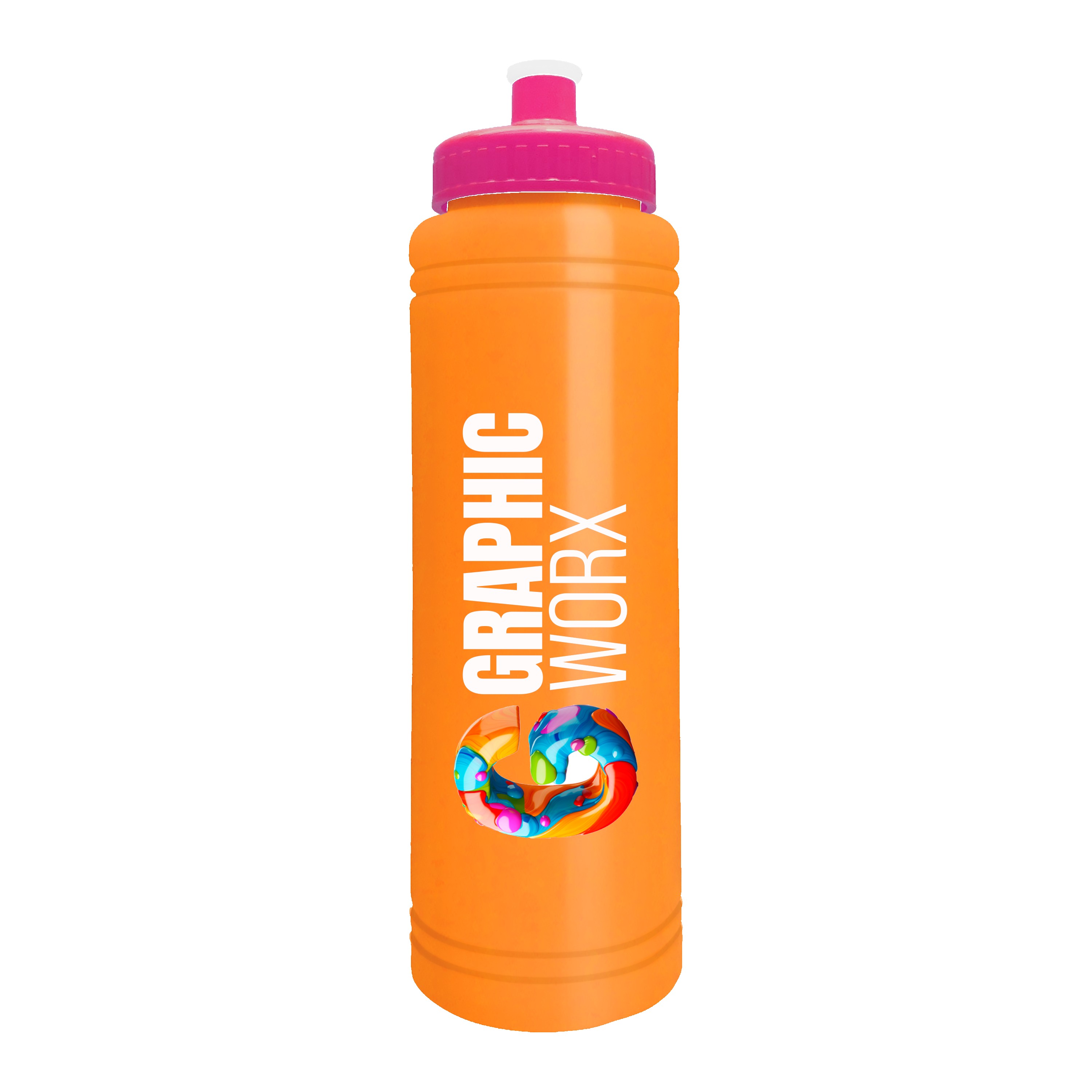 Garyline® Slim Line Bottle with Push-Pull Lid - 25 oz. 2