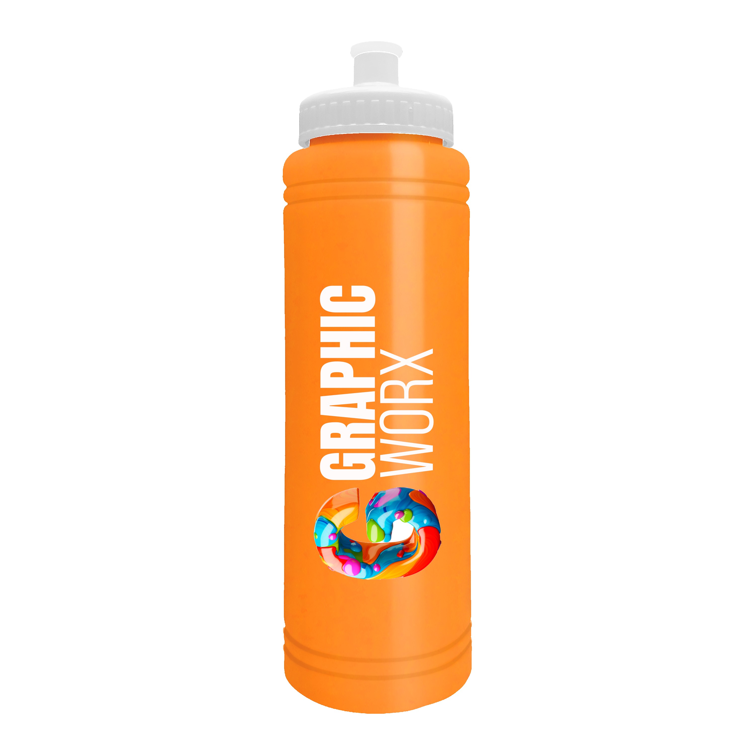 Garyline® Slim Line Bottle with Push-Pull Lid - 25 oz. 2