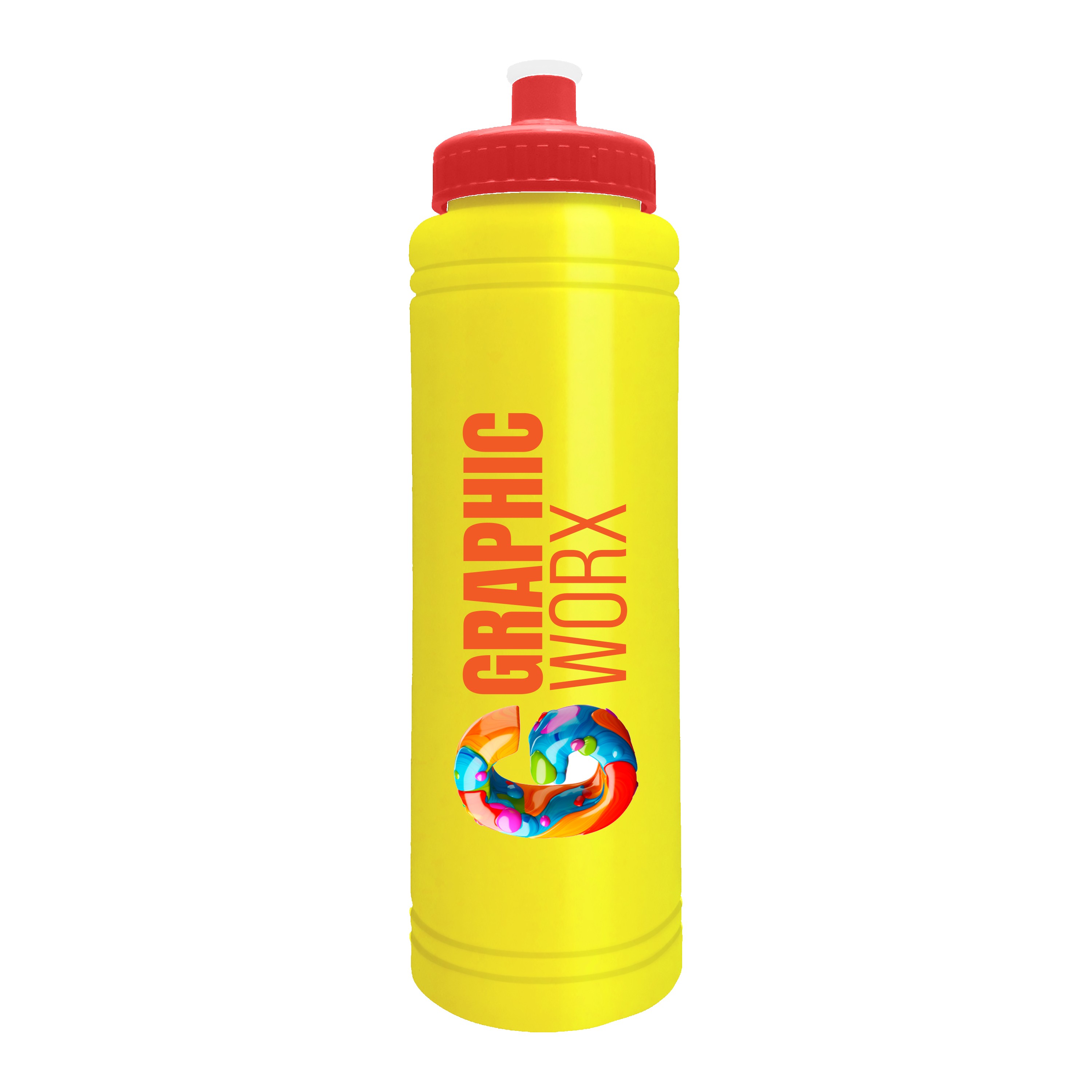 Garyline® Slim Line Bottle with Push-Pull Lid - 25 oz. 2