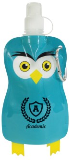 Paws N Claws® Flat Bottle - 12 oz. - PNCFLBTL owl image Paws N Claws® Flat Bottle - 12 oz. - PNCFLBTL owl image