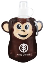 Paws N Claws® Flat Bottle - 12 oz. - PNCFLBTL monkey image Paws N Claws® Flat Bottle - 12 oz. - PNCFLBTL monkey image