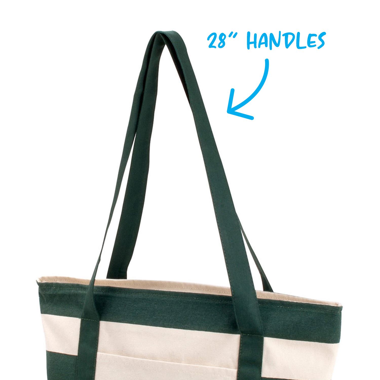 Striped Accent Boat Bag 2