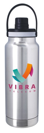 Good Value™ Energetic Vacuum Sport Bottle with Hanger - 33 oz. - 46398 silver image Good Value™ Energetic Vacuum Sport Bottle with Hanger - 33 oz. - 46398 silver image