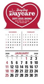 Triumph® Calendars Press-N-Stick 3-Month Vertical Calendar 2 Triumph® Calendars Press-N-Stick 3-Month Vertical Calendar 2