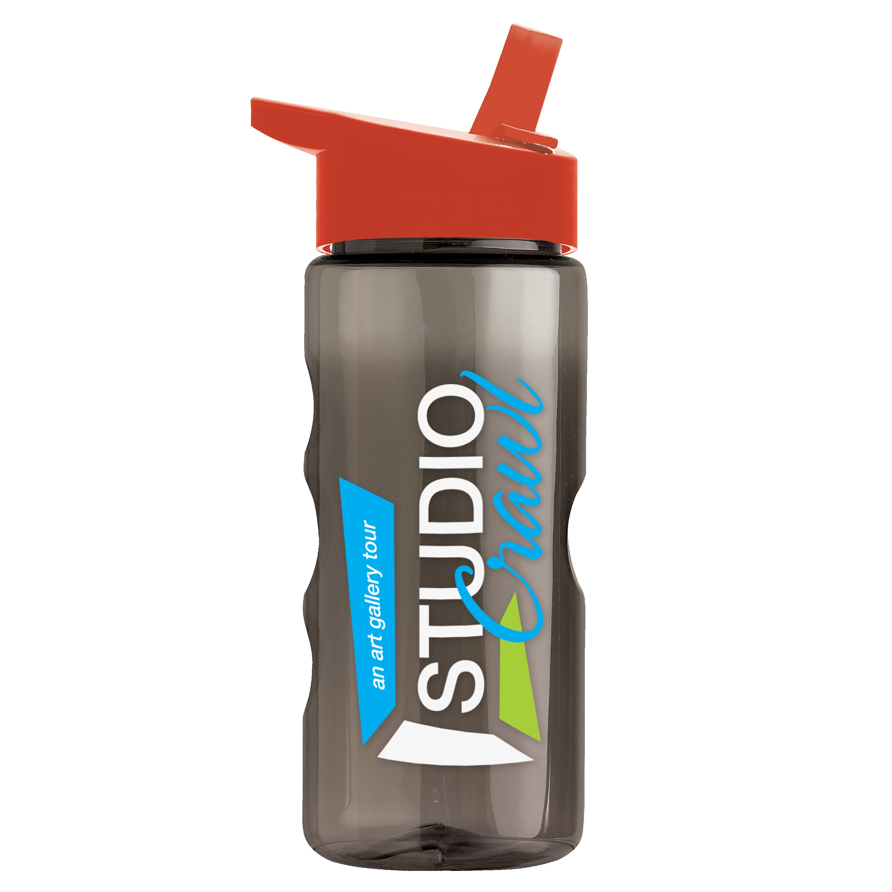 Garyline® Mini Mountain Tritan® Bottle with Flip-Straw Lid - 22 oz. 2