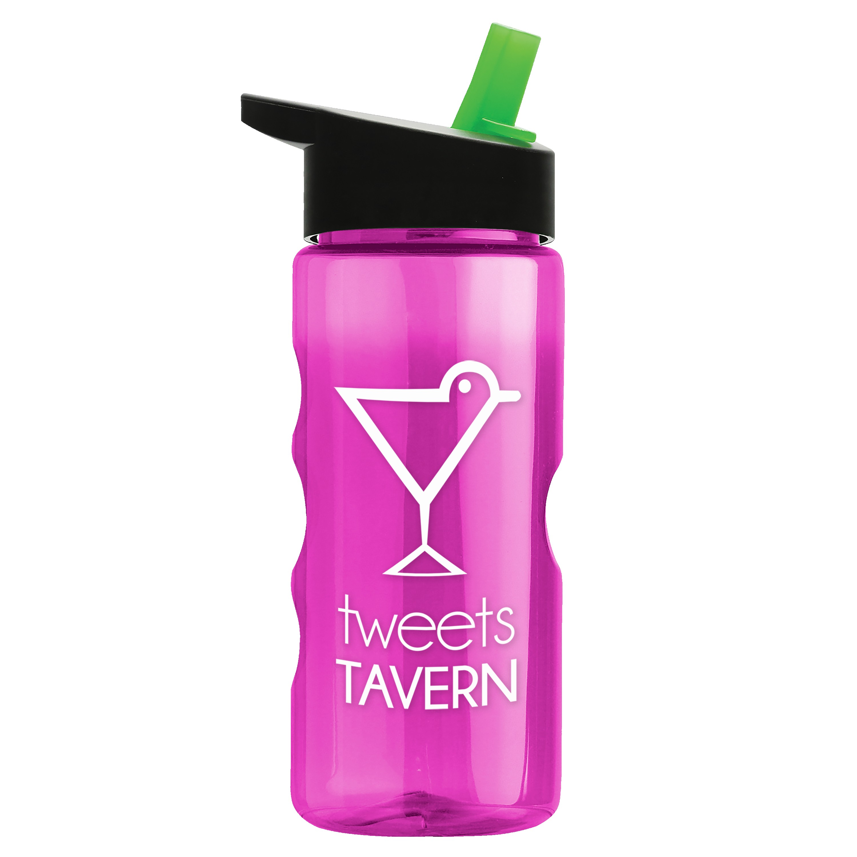 Garyline® Mini Mountain Tritan® Bottle with Flip-Straw Lid - 22 oz. 2