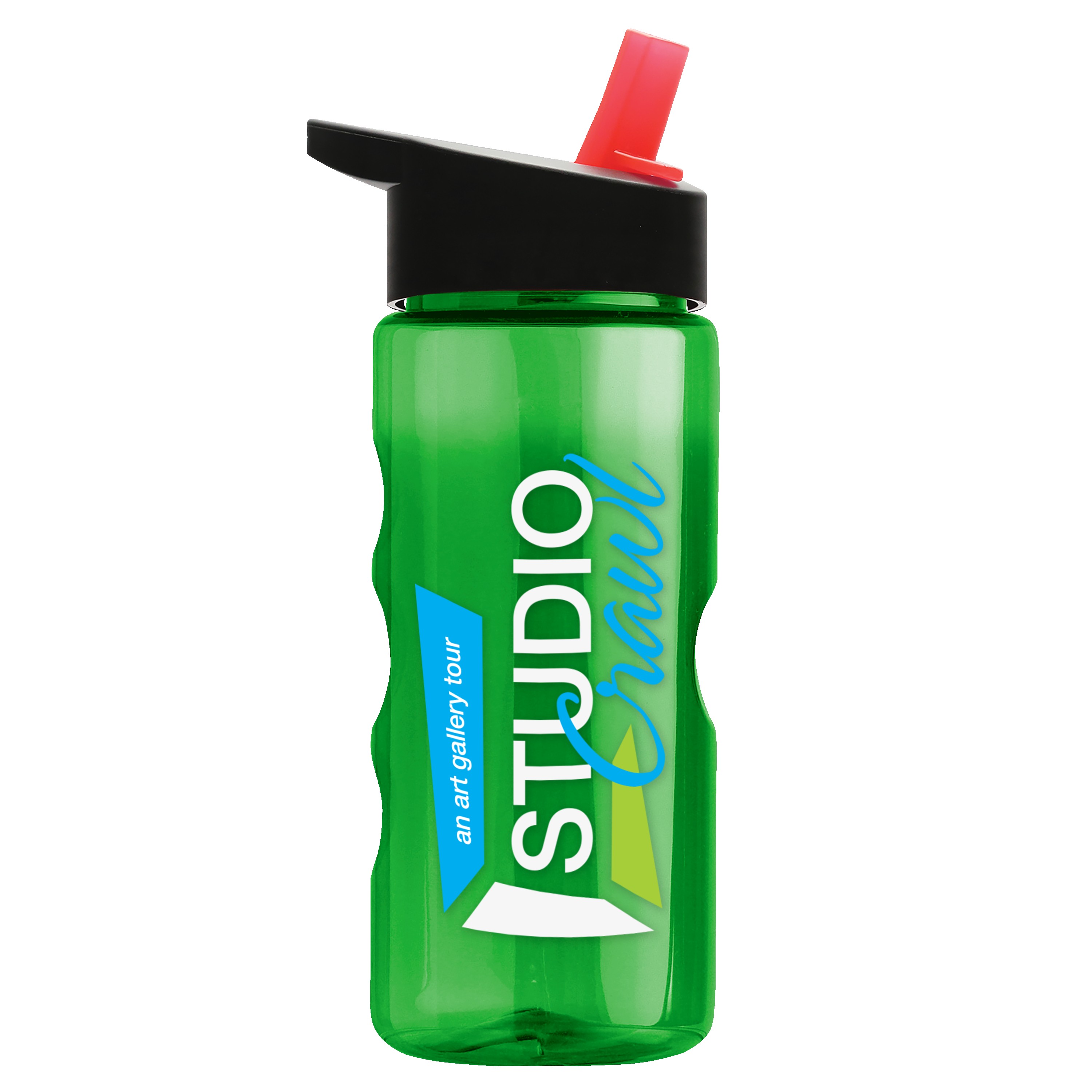 Garyline® Mini Mountain Tritan® Bottle with Flip-Straw Lid - 22 oz. 2
