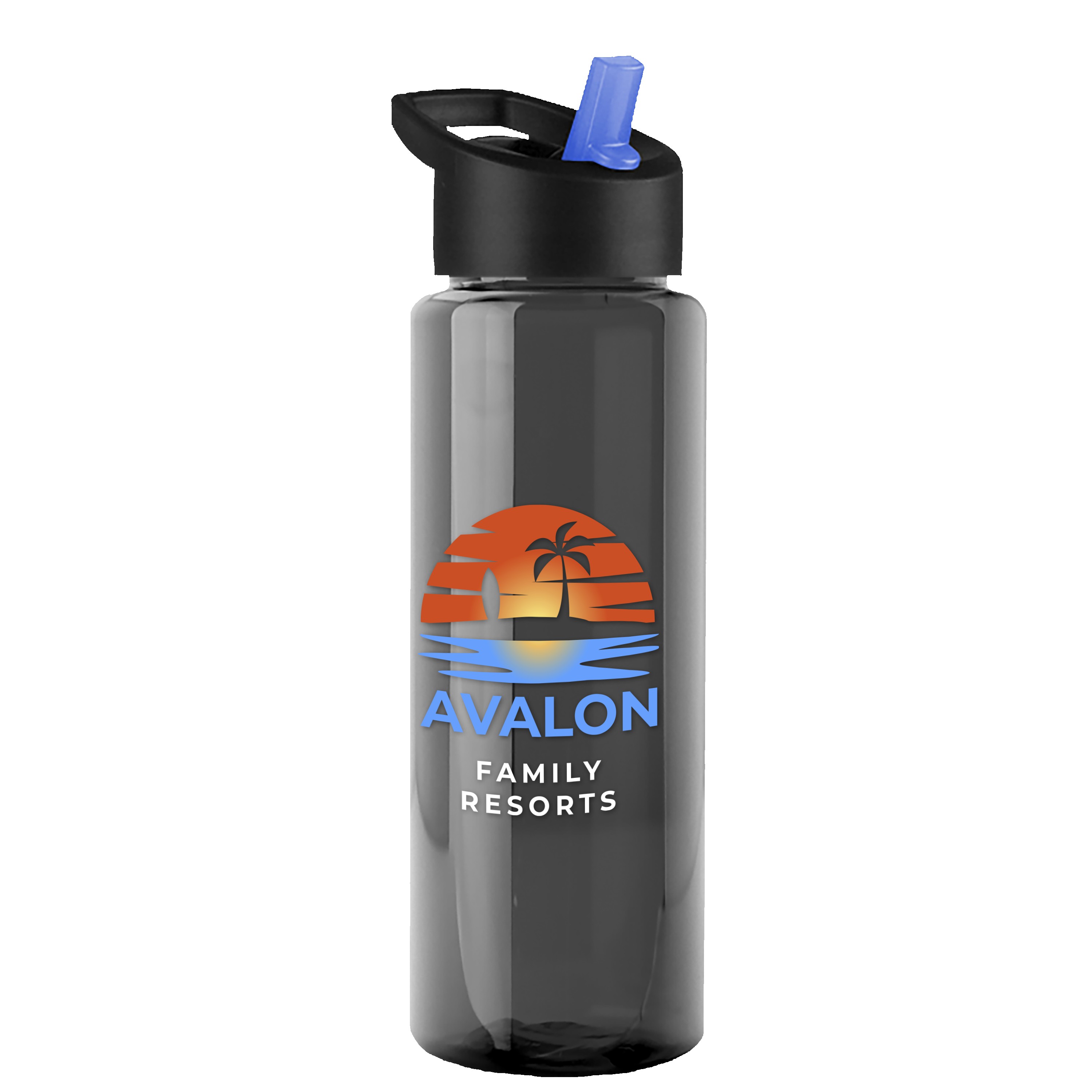 Garyline® Guzzler Bottle with Flip-Straw Lid - 32 oz. 2