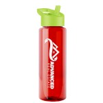 Garyline® Guzzler Bottle with Flip-Straw Lid - 32 oz. - TB32H_translucentred_bottle_limegreen_lid_1c.png Garyline® Guzzler Bottle with Flip-Straw Lid - 32 oz. - TB32H_translucentred_bottle_limegreen_lid_1c.png