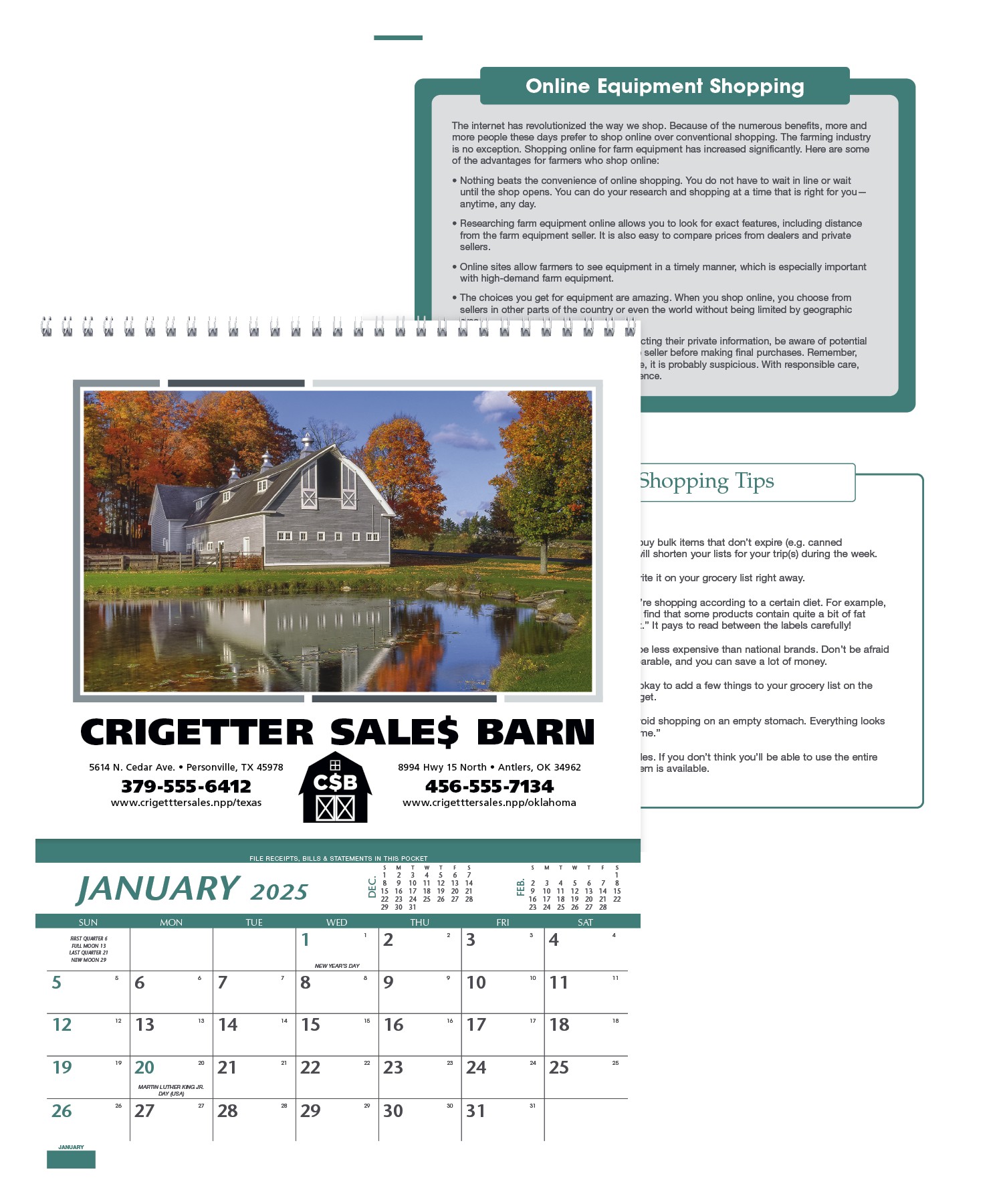 Triumph® Calendars Farm Pocket Calendar 2