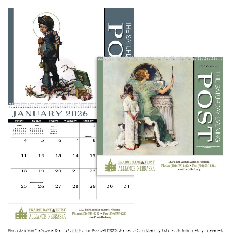 HotLine® Products Saturday Evening Post Appointment Calendar - Spiral 2 HotLine® Products Saturday Evening Post Appointment Calendar - Spiral 2