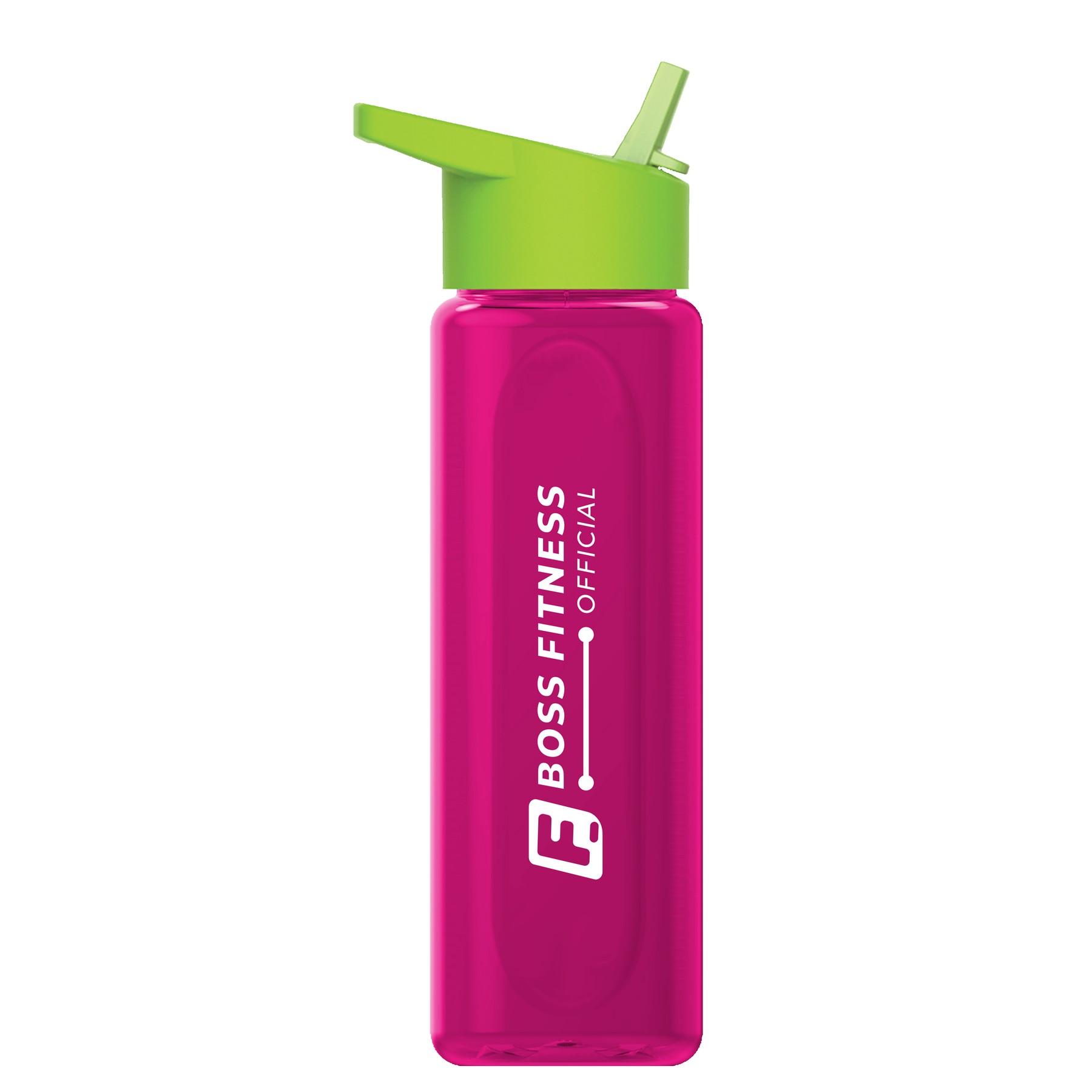 Garyline® Boss Embossed RPET Bottle with Flip-Straw Lid - 26 oz. 2