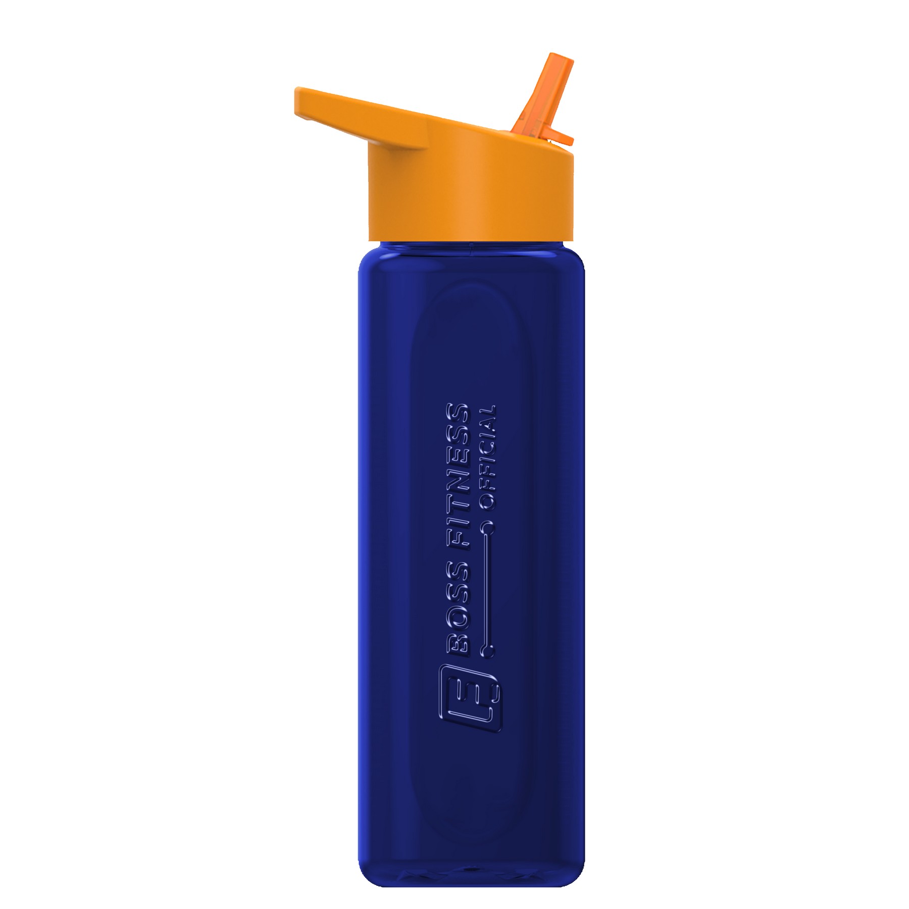 Garyline® Boss Embossed RPET Bottle with Flip-Straw Lid - 26 oz. 2
