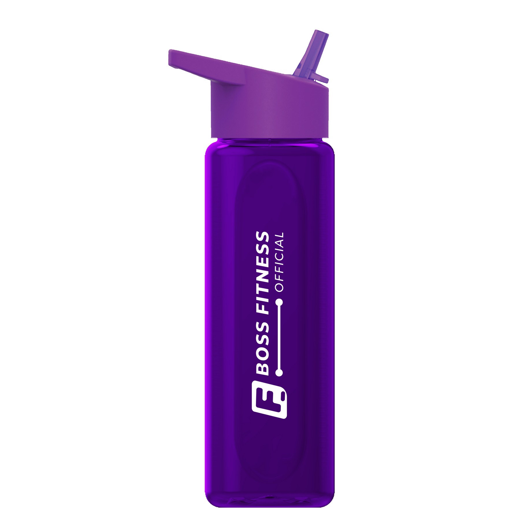 Garyline® Boss Embossed RPET Bottle with Flip-Straw Lid - 26 oz. 2