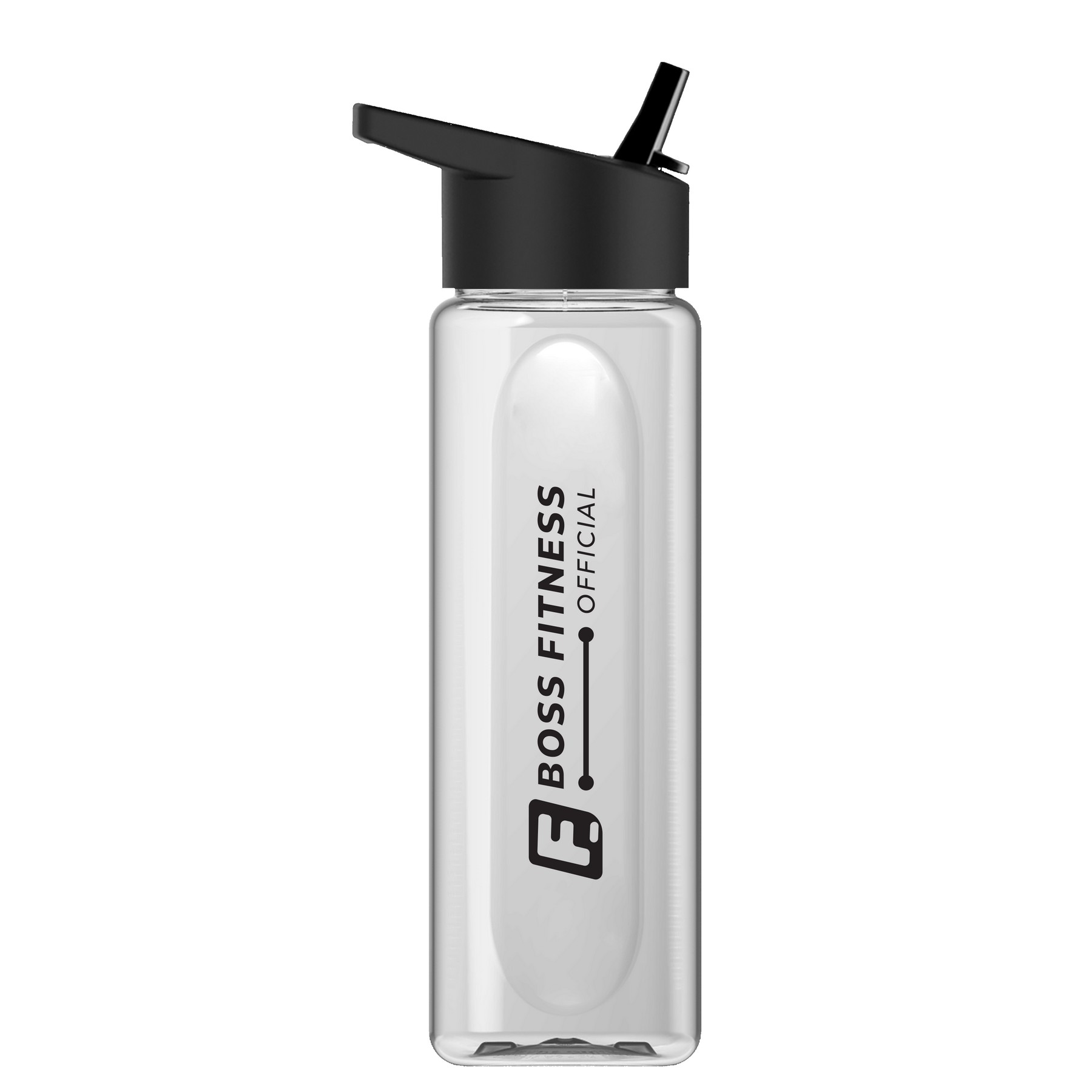 Garyline® Boss Embossed RPET Bottle with Flip-Straw Lid - 26 oz. 2