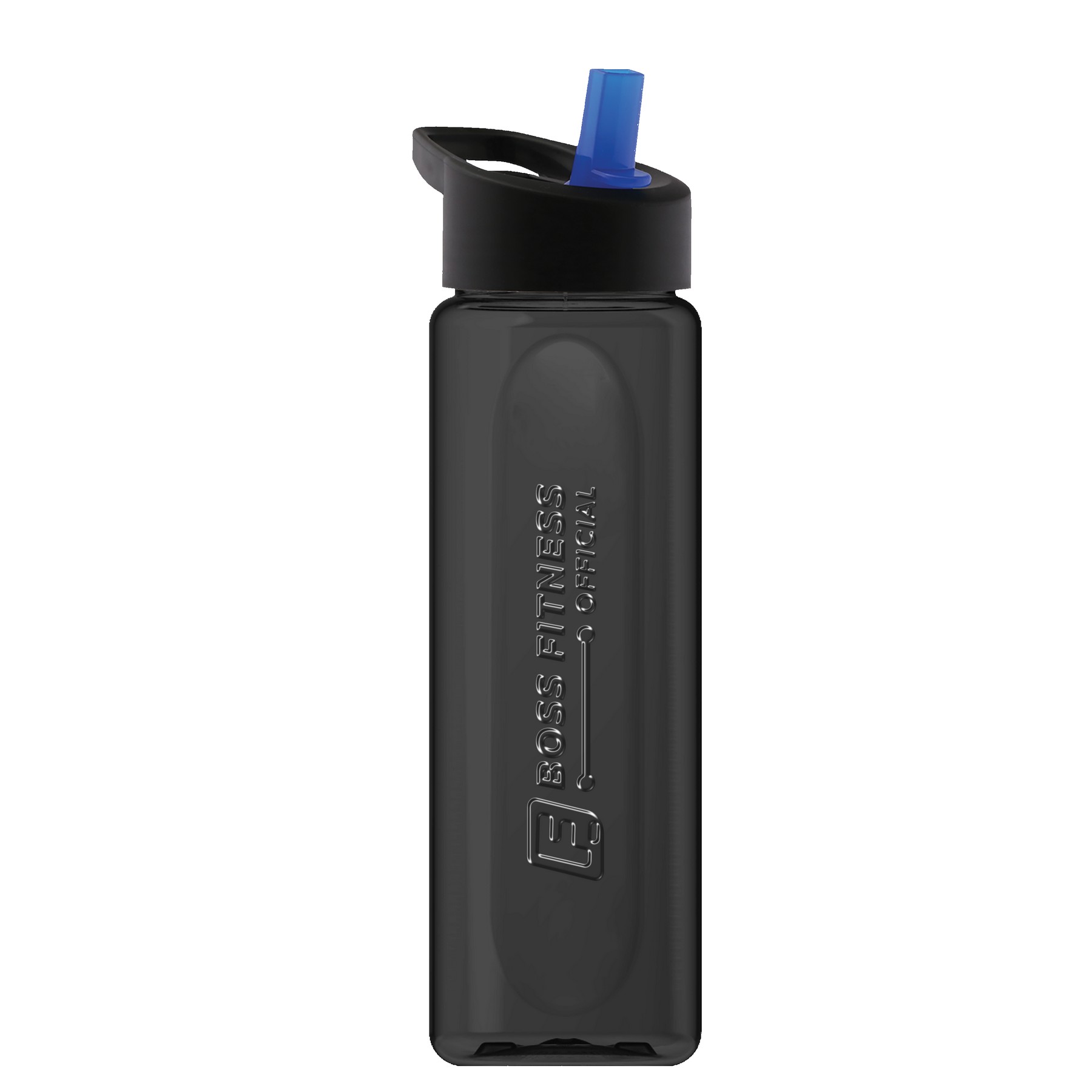 Garyline® Boss Embossed RPET Bottle with Flip-Straw Lid - 26 oz. 2