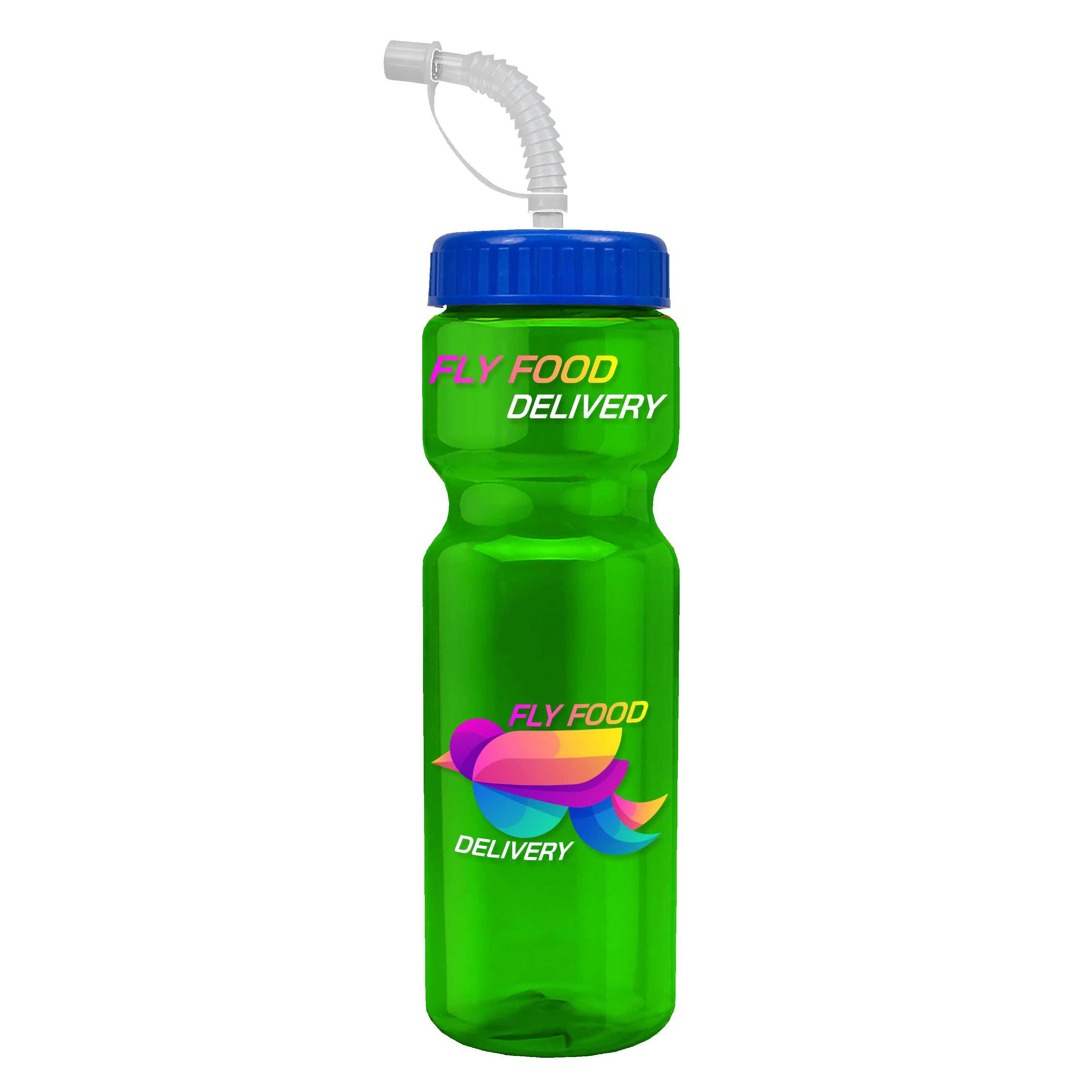 Garyline® Champ Recycled Bottle with Straw Lid - 28 oz. 2
