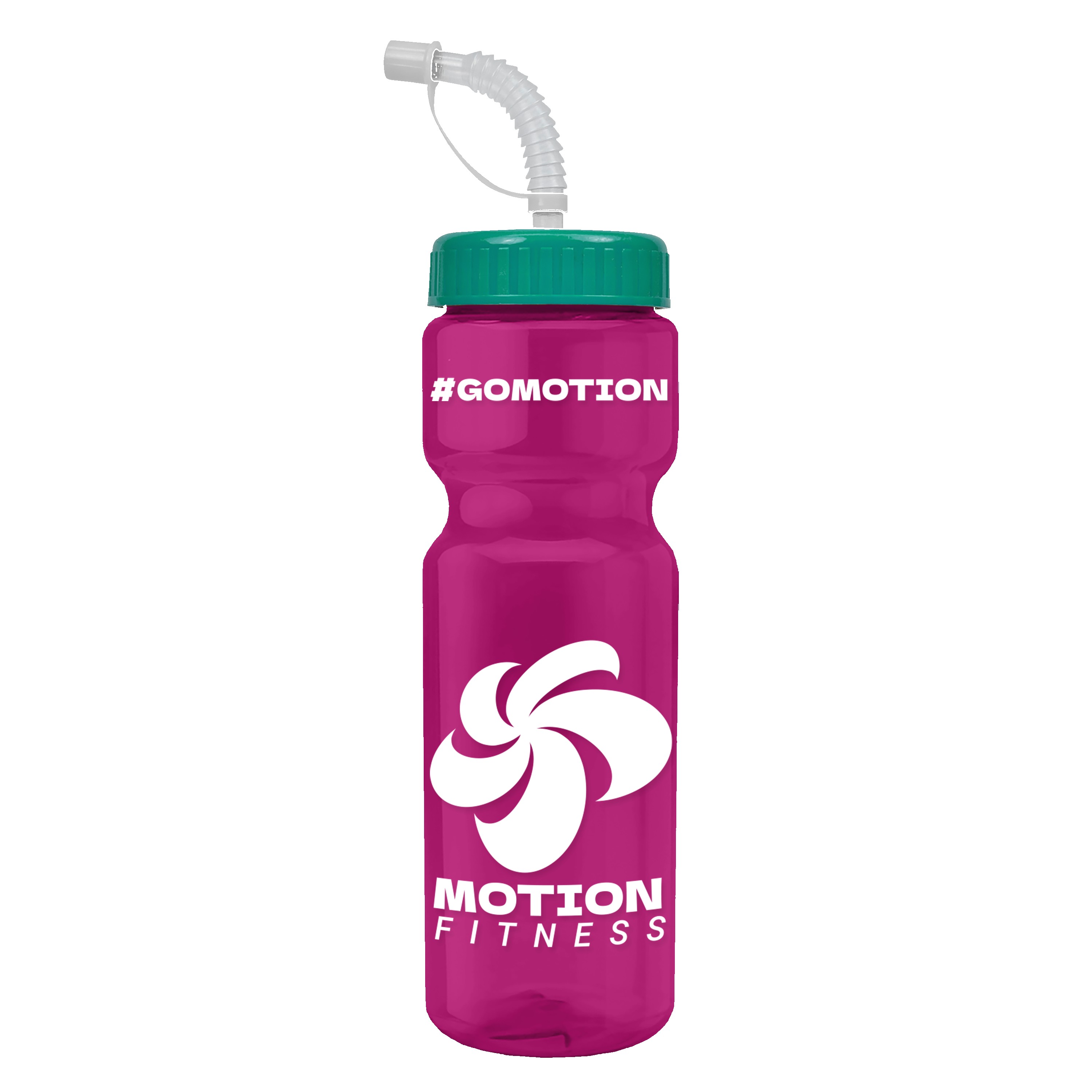 Garyline® Champ Recycled Bottle with Straw Lid - 28 oz. 2