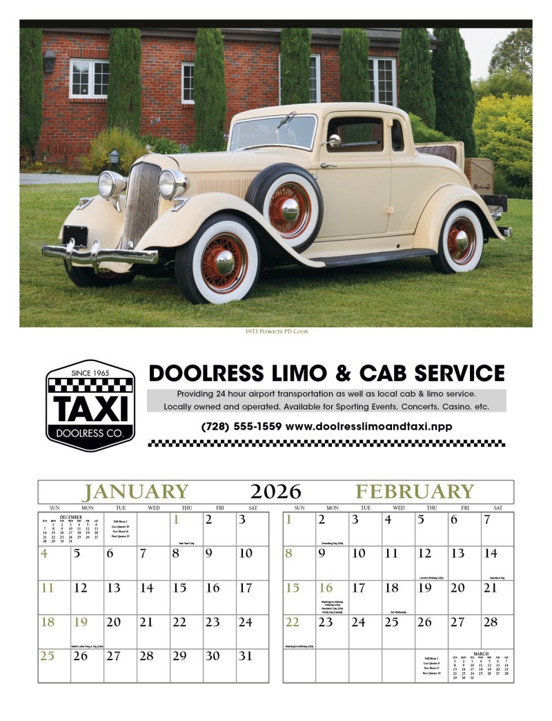 Triumph® Calendars Antique Cars Calendar 2 Triumph® Calendars Antique Cars Calendar 2