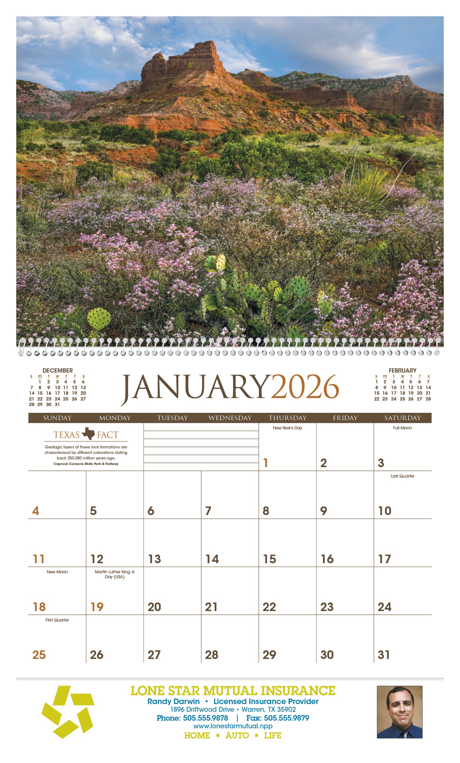 Triumph® Calendars Texas Calendar 2