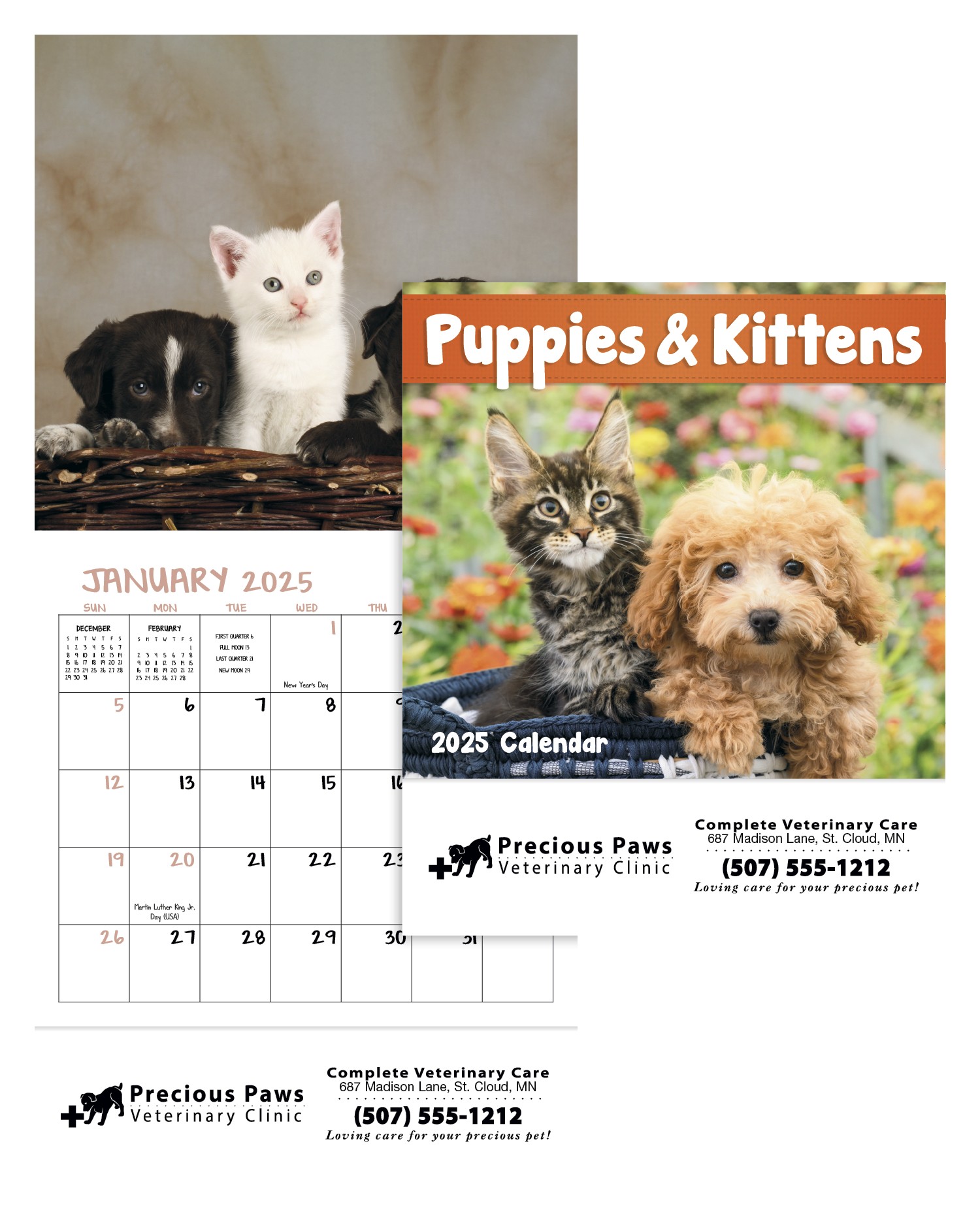Good Value™ Puppies & Kittens - Mini Calendar 2