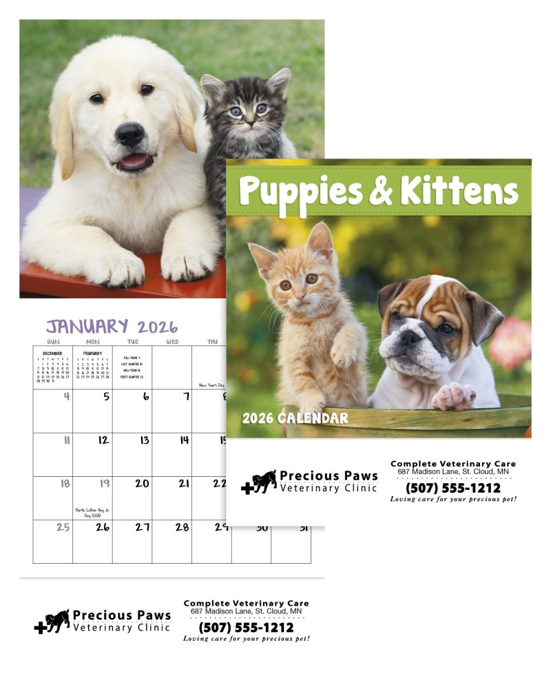Good Value™ Puppies & Kittens - Mini Calendar 2 Good Value™ Puppies & Kittens - Mini Calendar 2
