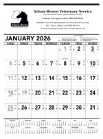 Triumph® Calendars Black & White Contractor Memo Calendar 2 Triumph® Calendars Black & White Contractor Memo Calendar 2