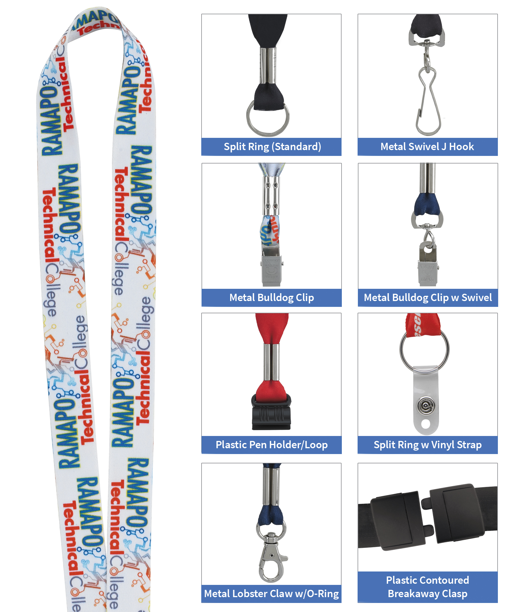 Good Value™ 3/4" Fine-Print Lanyard 2
