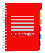 Good Value™ Spiral Notebook with Tabs - 15855 red front image Good Value™ Spiral Notebook with Tabs - 15855 red front image