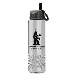 Garyline® Wave Tritan® Bottle with Ring-Straw Lid - 24 oz. 2 Garyline® Wave Tritan® Bottle with Ring-Straw Lid - 24 oz. 2
